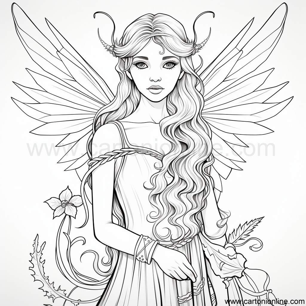 Fairies Coloring Pages Free Printable 149