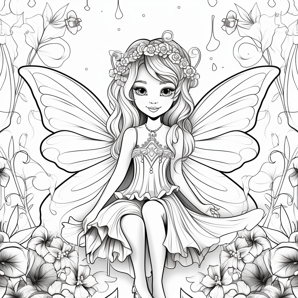 Fairies Coloring Pages Free Printable 151