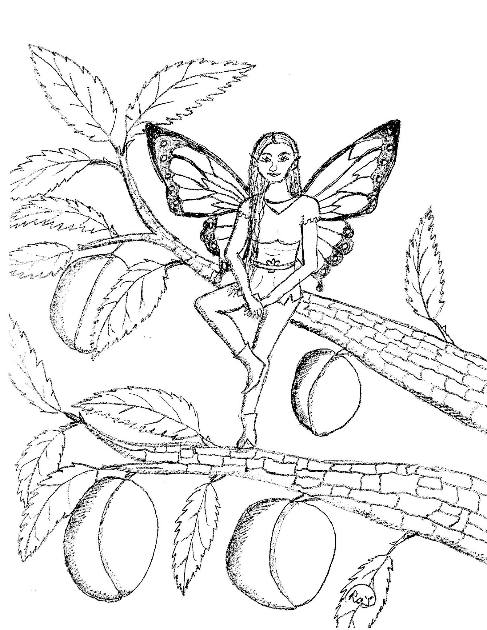 Fairies Coloring Pages Free Printable 154