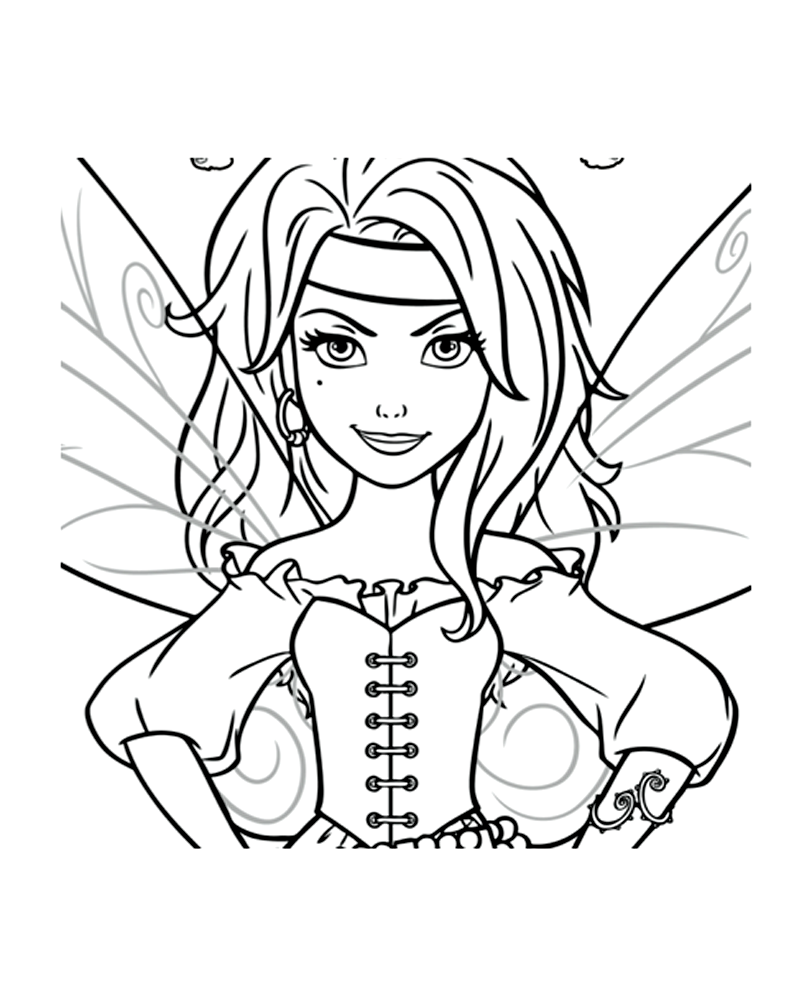 Fairies Coloring Pages Free Printable 159