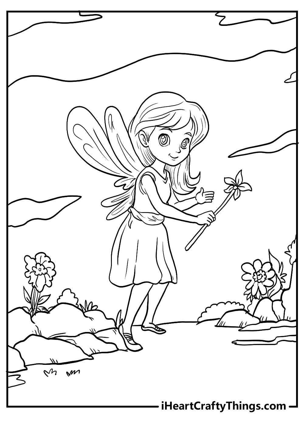 Fairies Coloring Pages Free Printable 163