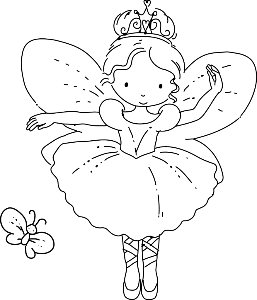 Fairies Coloring Pages Free Printable 164