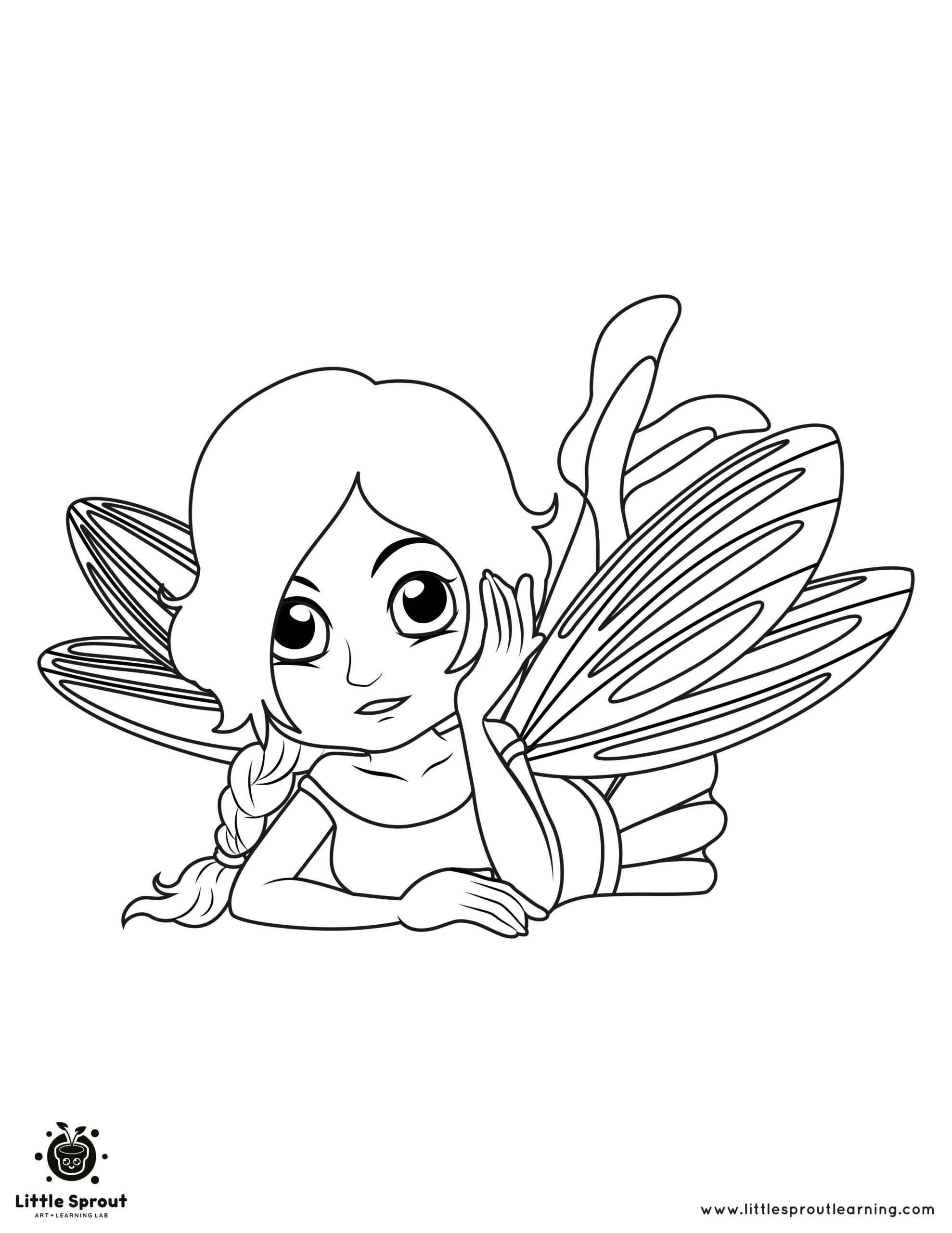 Fairies Coloring Pages Free Printable 168