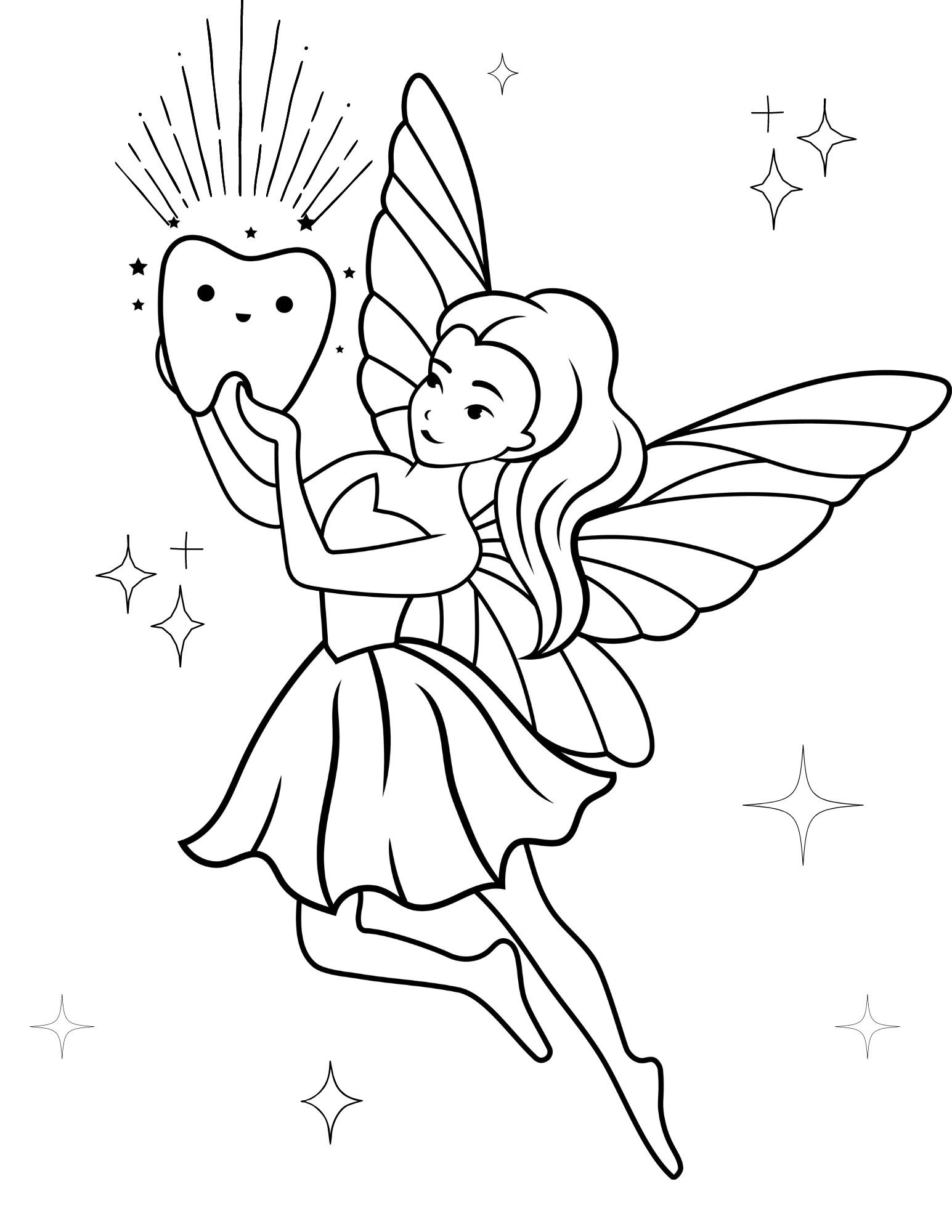 Fairies Coloring Pages Free Printable 171