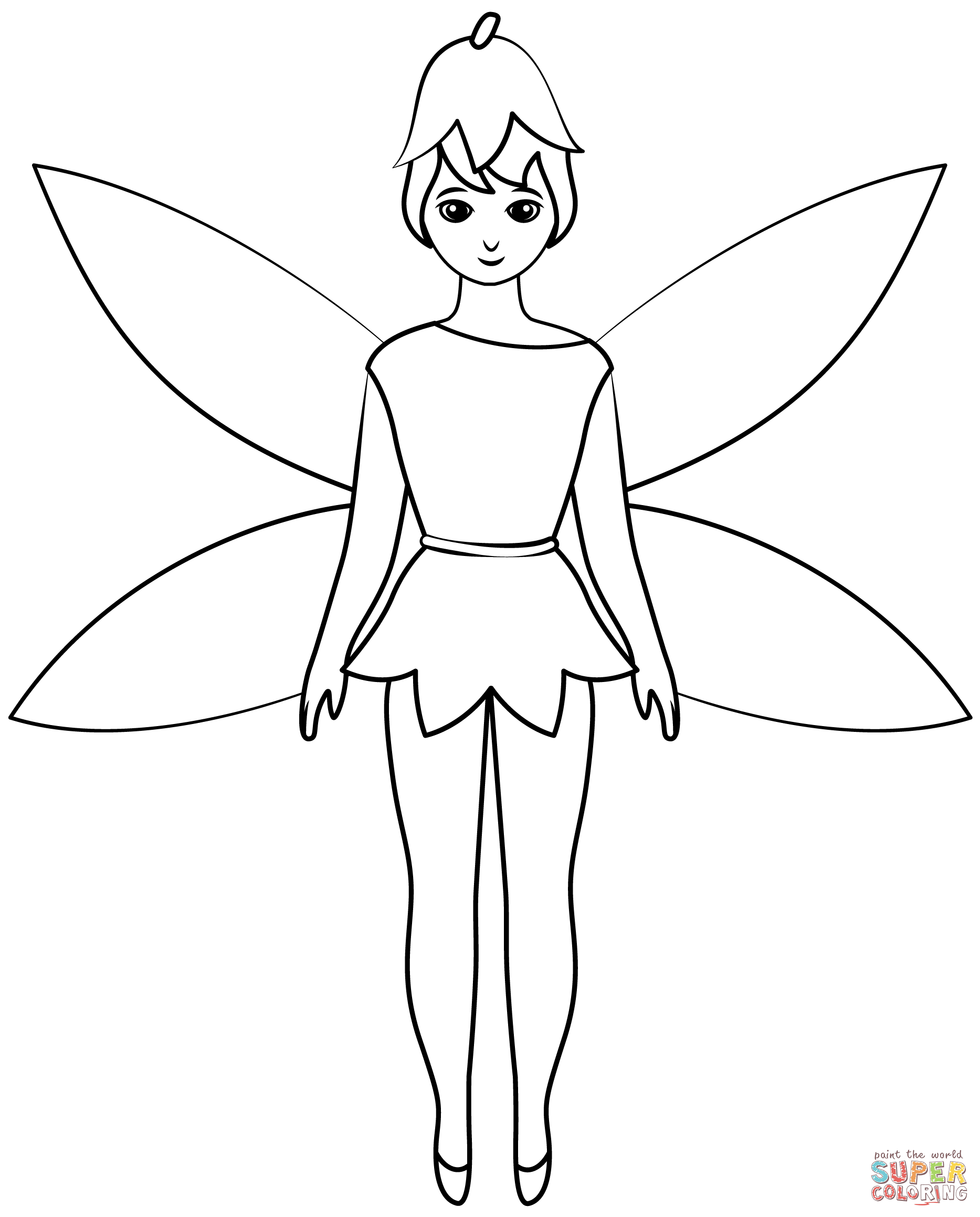 Fairies Coloring Pages Free Printable 173