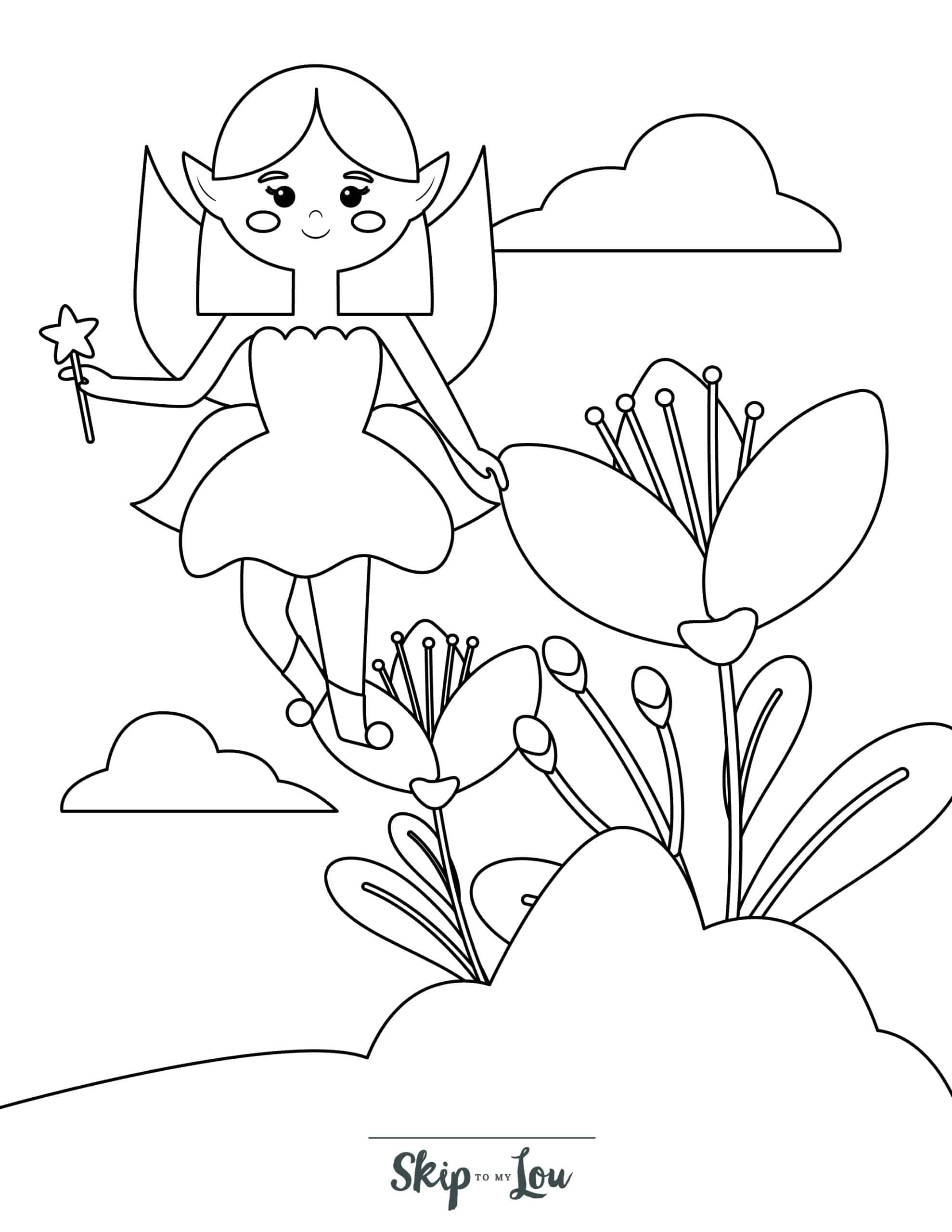 Fairies Coloring Pages Free Printable 178