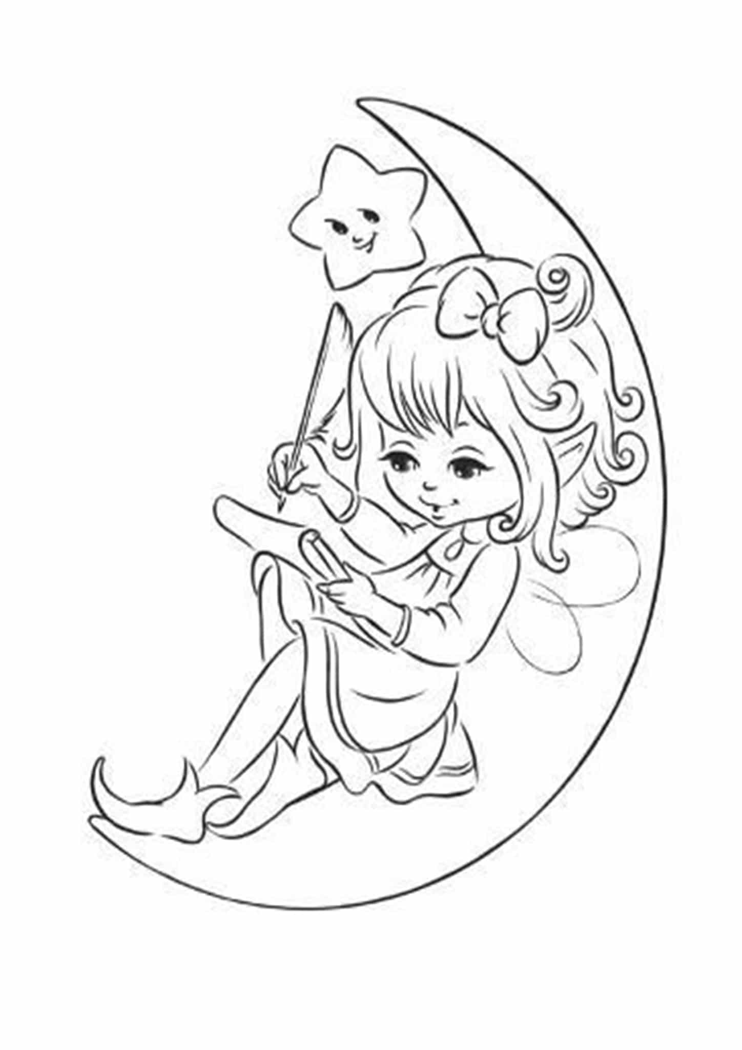 Fairies Coloring Pages Free Printable 18