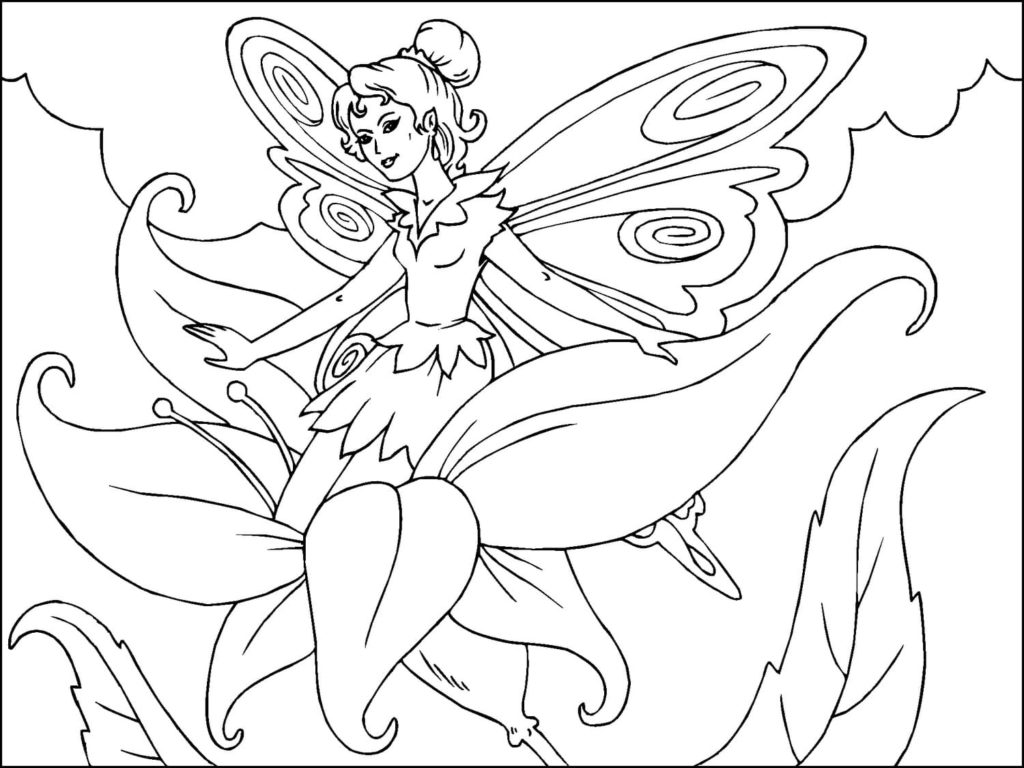 Fairies Coloring Pages Free Printable 180