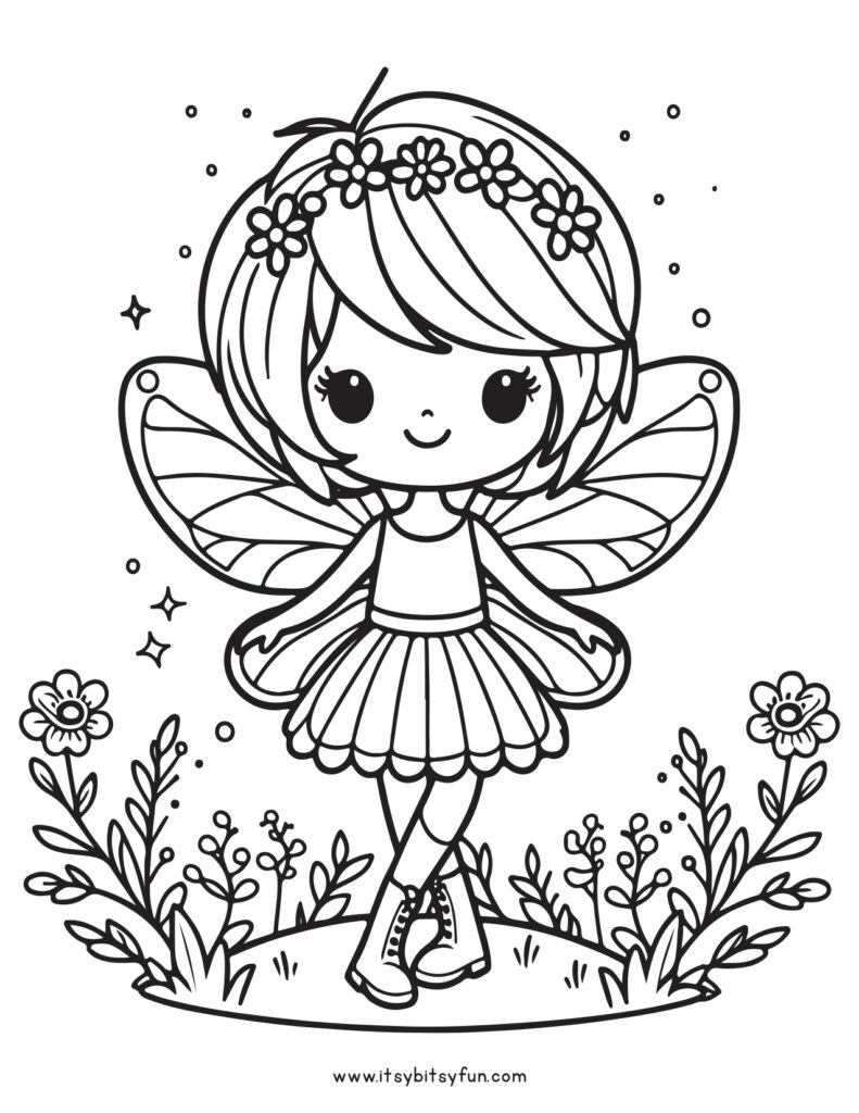 Fairies Coloring Pages Free Printable 182