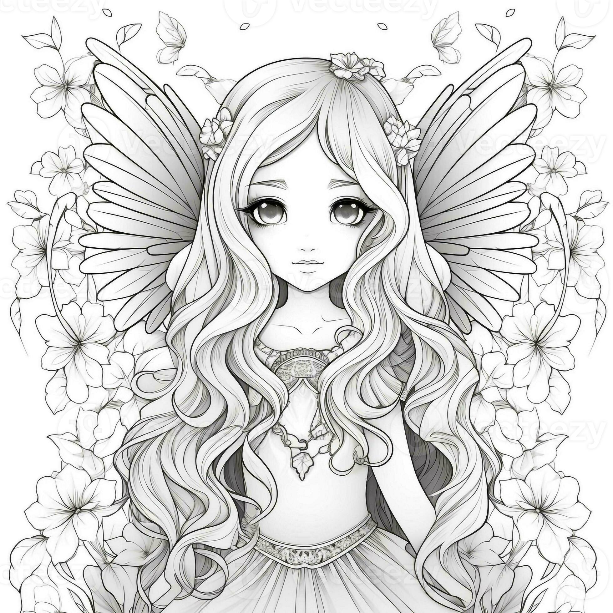 Fairies Coloring Pages Free Printable 183