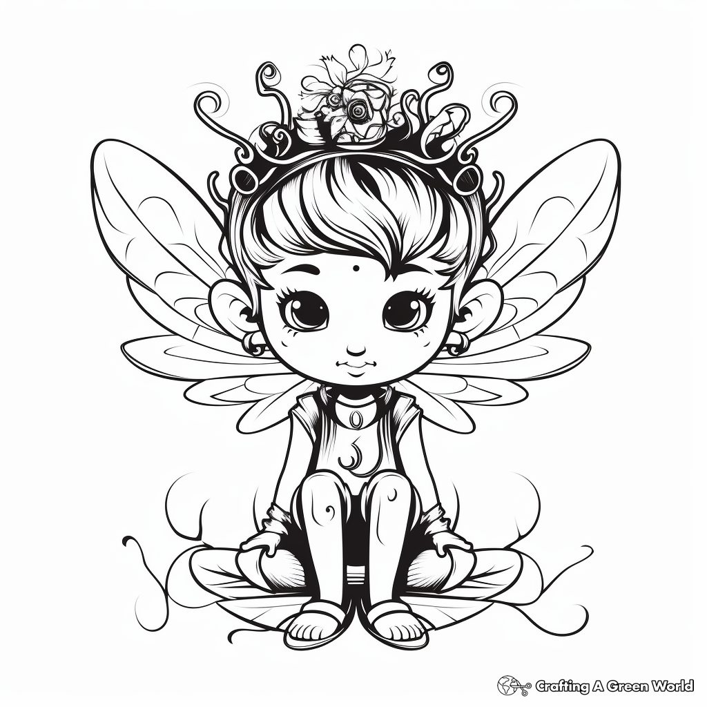 Fairies Coloring Pages Free Printable 184