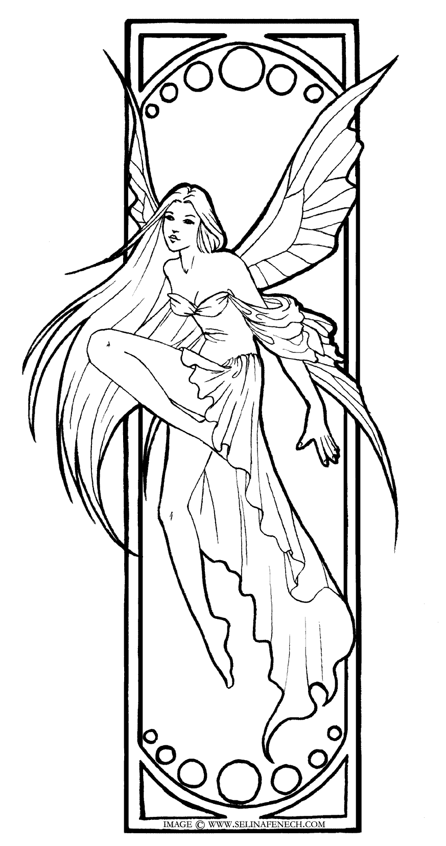 Fairies Coloring Pages Free Printable 19