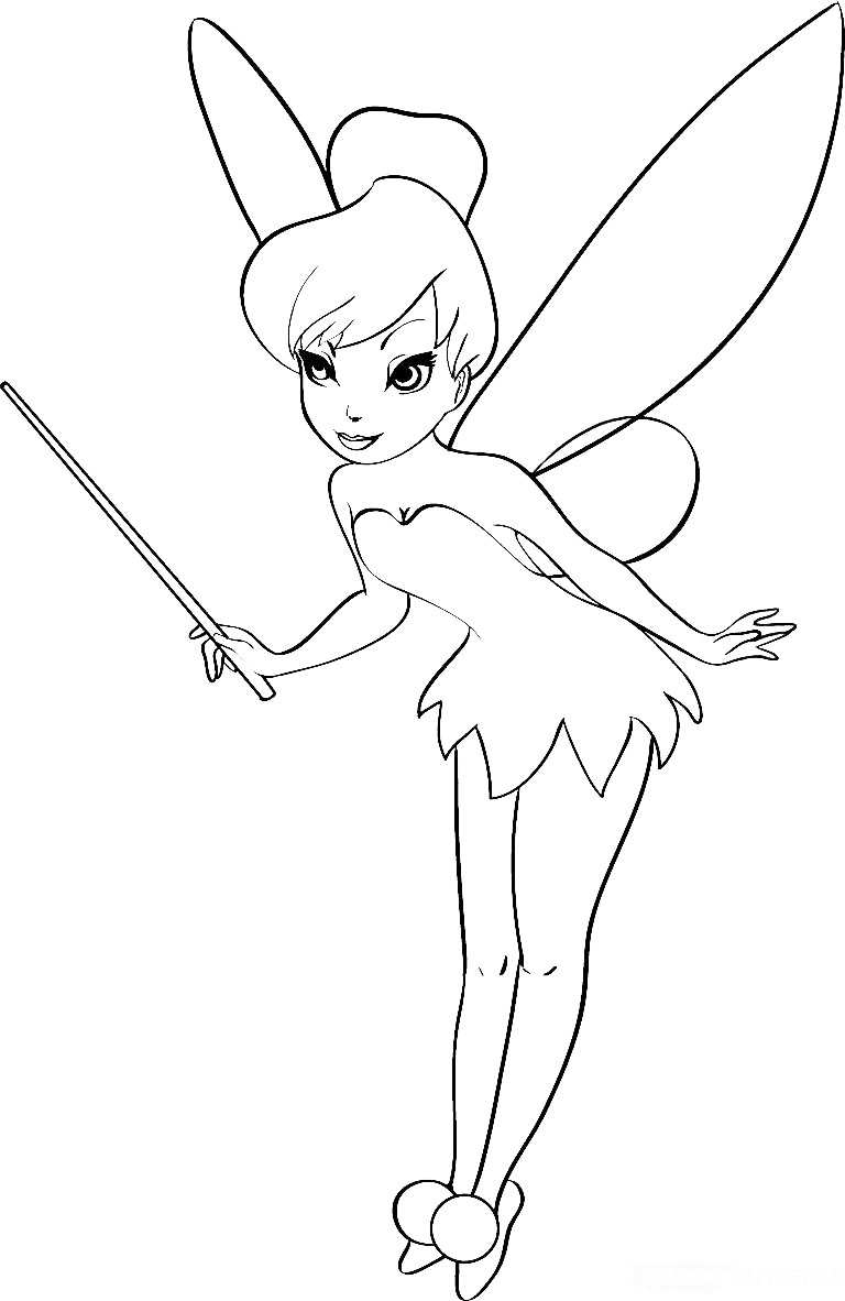 Fairies Coloring Pages Free Printable 199