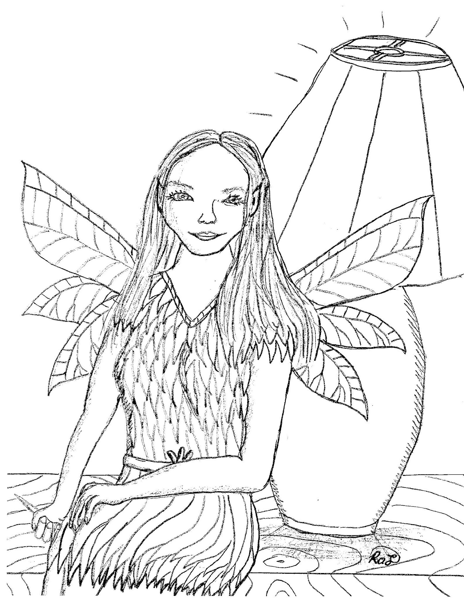 Fairies Coloring Pages Free Printable 22