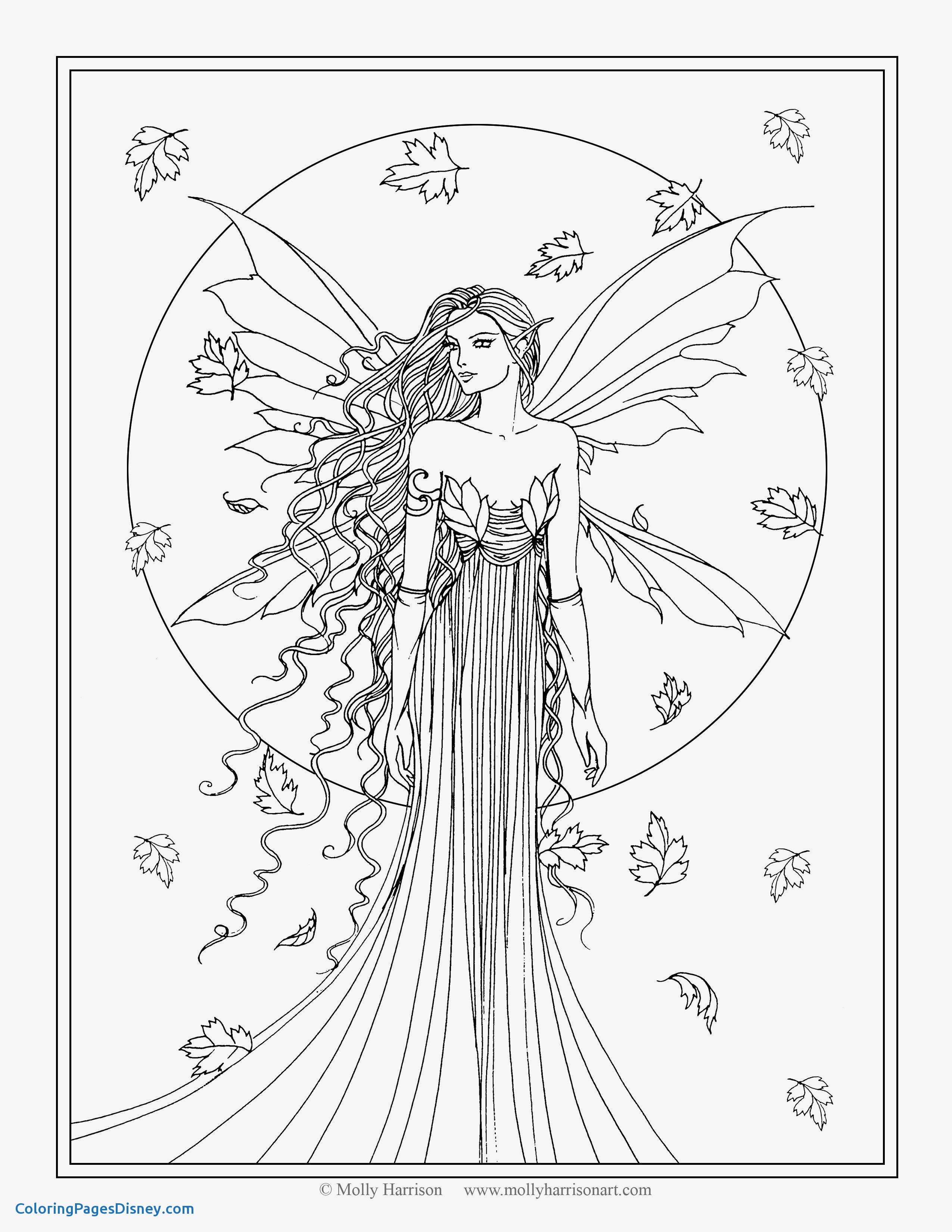 Fairies Coloring Pages Free Printable 28