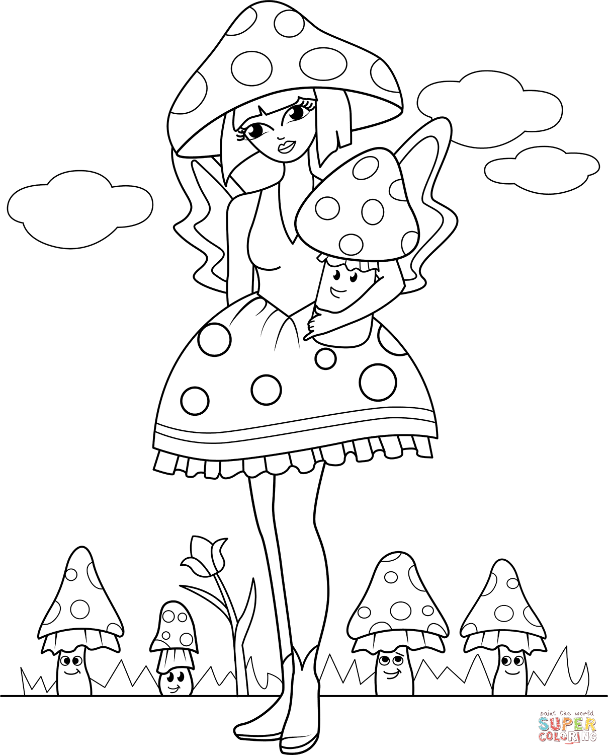 Fairies Coloring Pages Free Printable 29