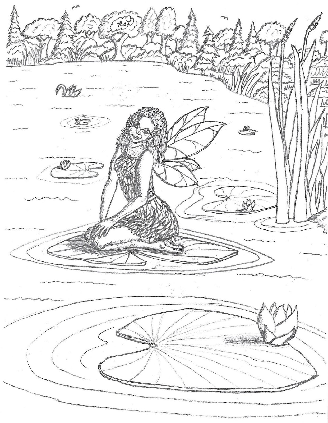 Fairies Coloring Pages Free Printable 33