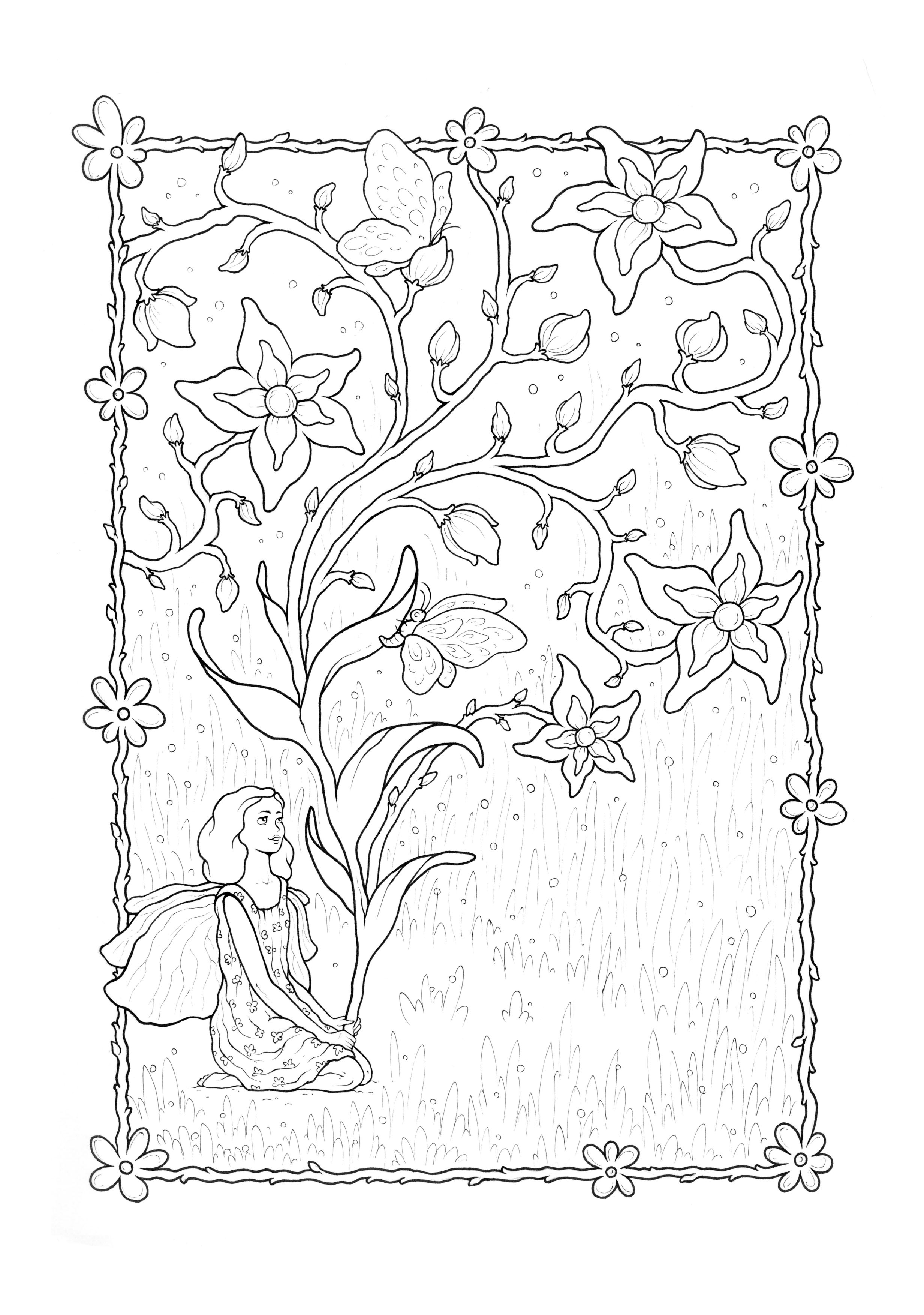 Fairies Coloring Pages Free Printable 35