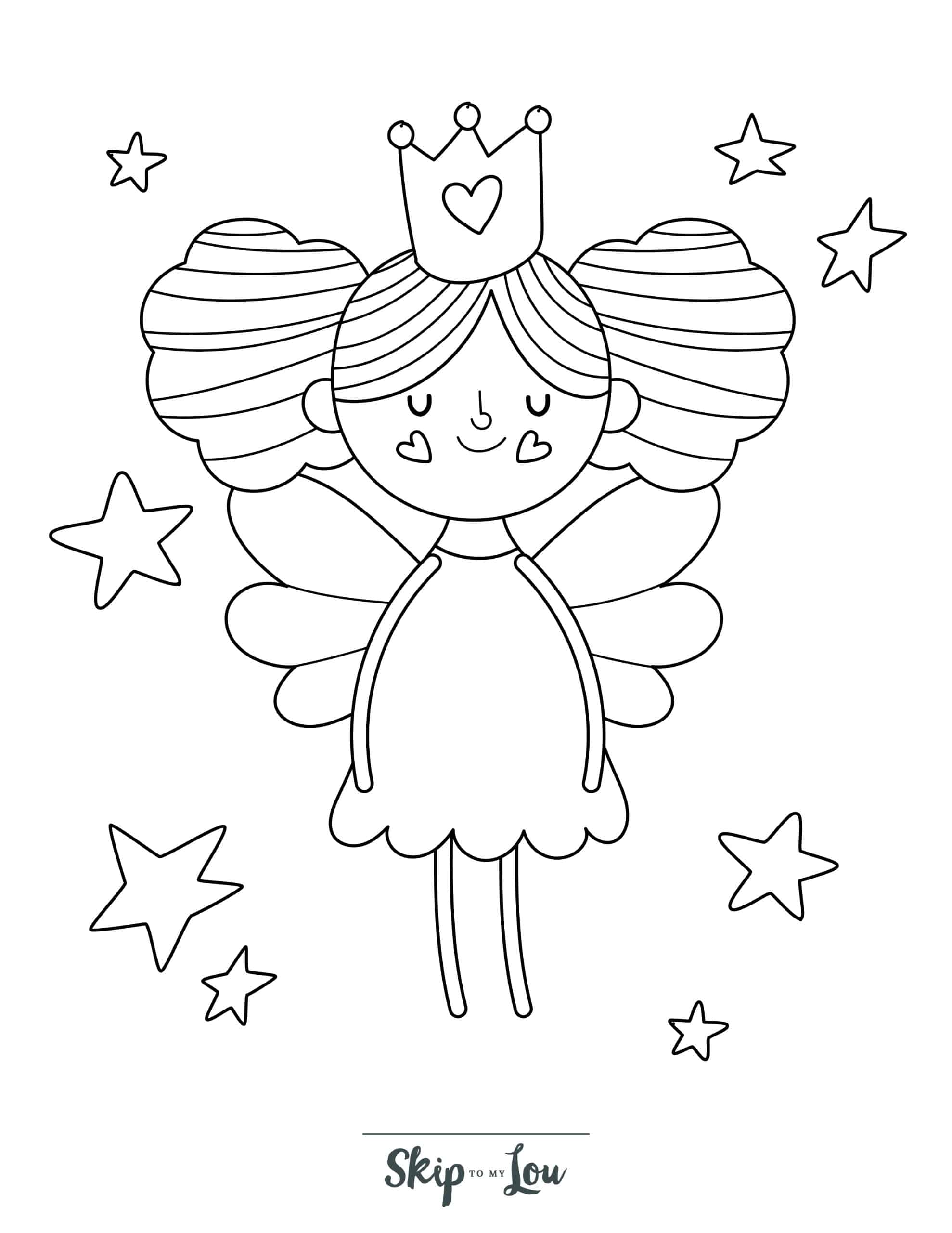 Fairies Coloring Pages Free Printable 39