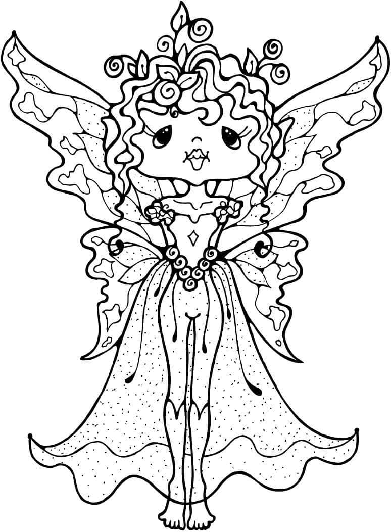 Fairies Coloring Pages Free Printable 43