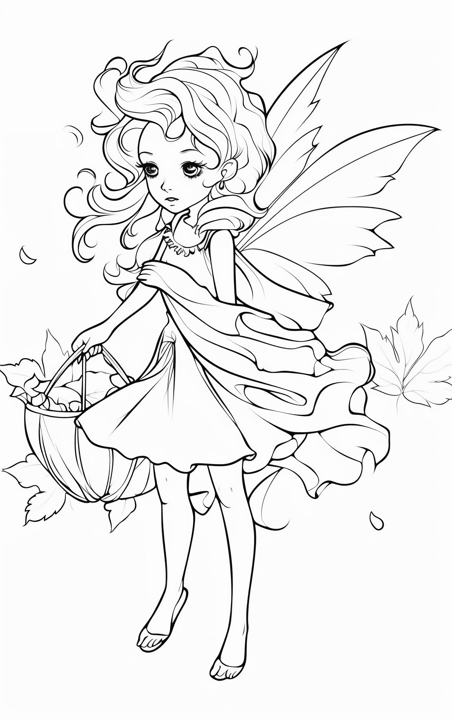 Fairies Coloring Pages Free Printable 46