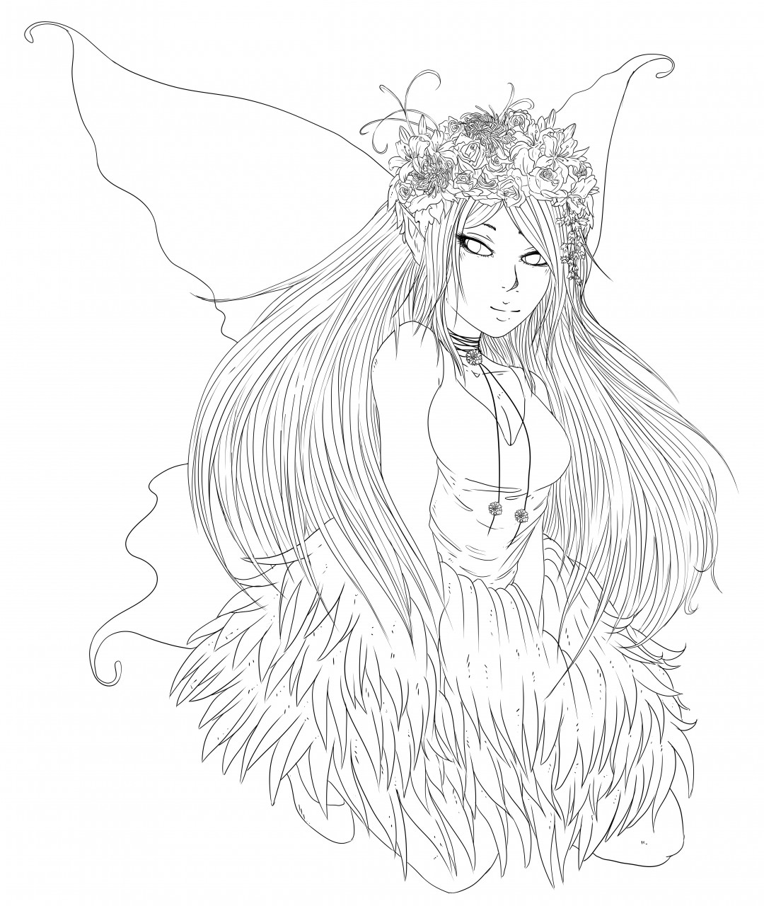 Fairies Coloring Pages Free Printable 5