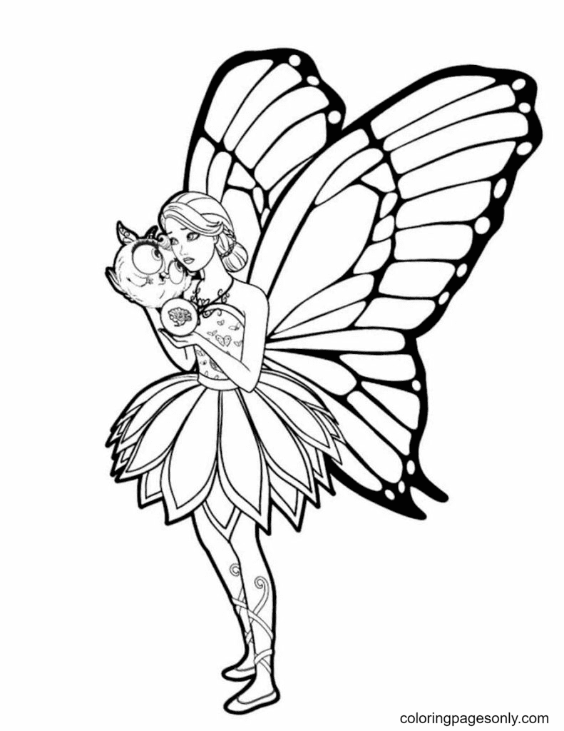 Fairies Coloring Pages Free Printable 50