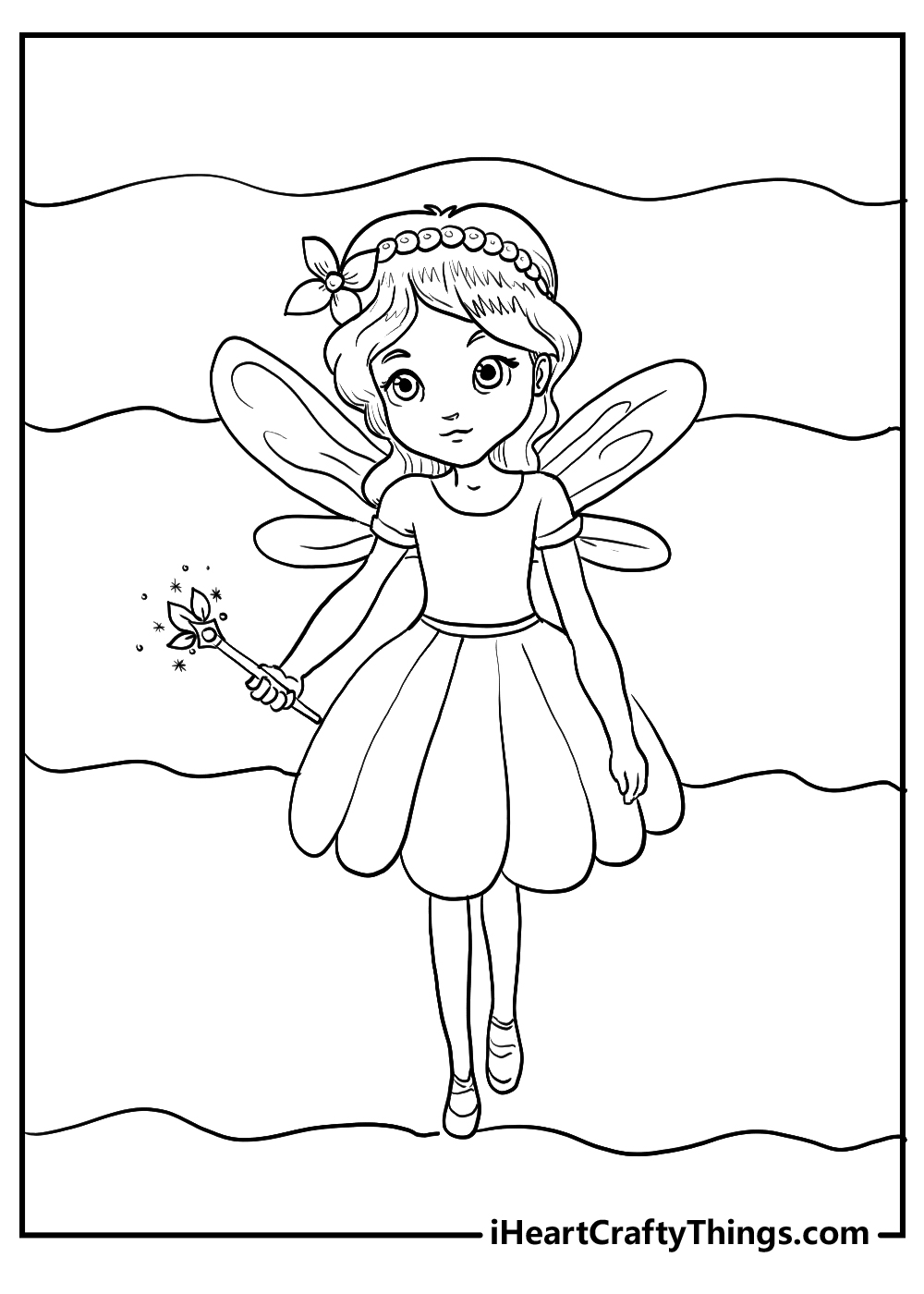 Fairies Coloring Pages Free Printable 51