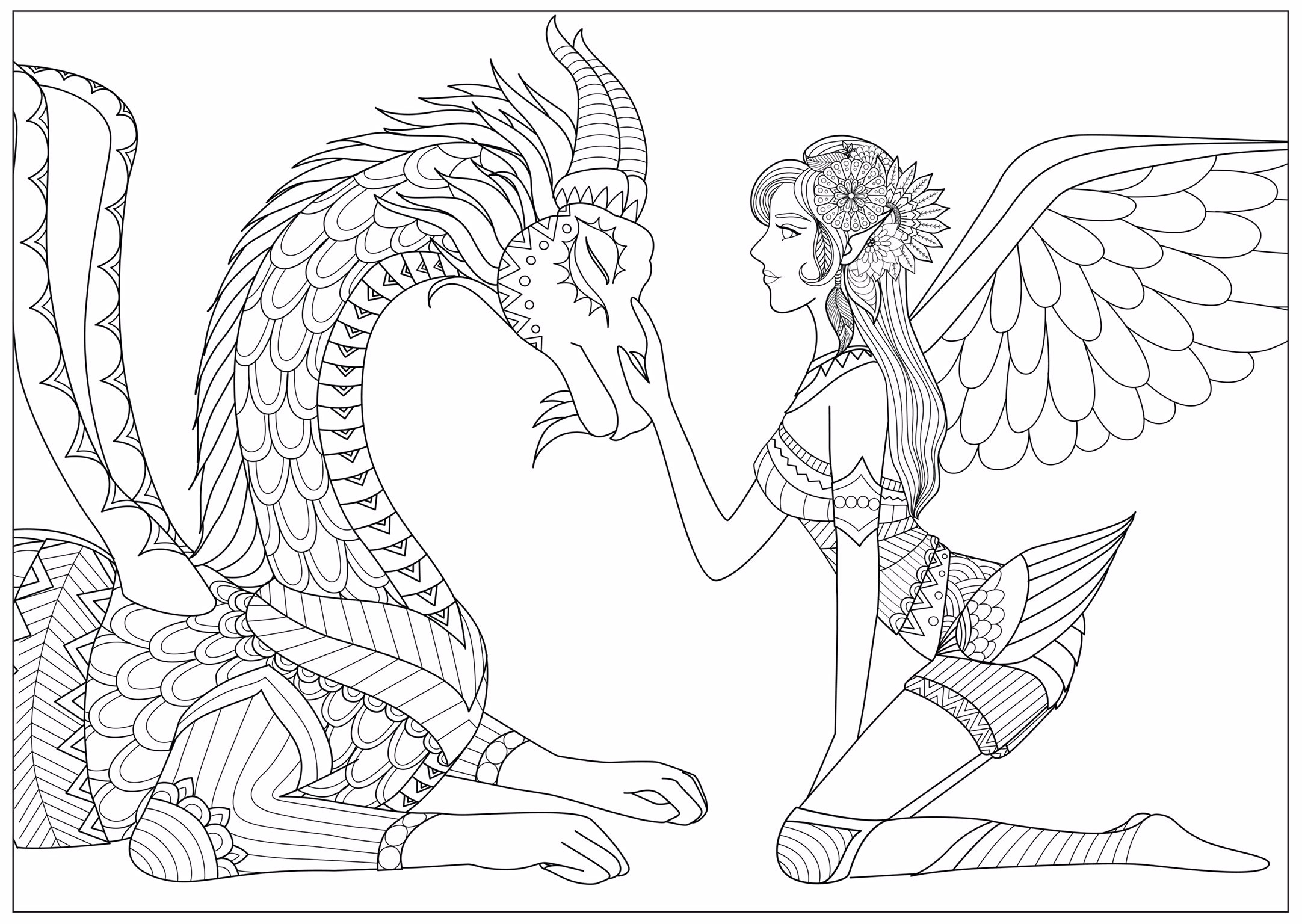 Fairies Coloring Pages Free Printable 58