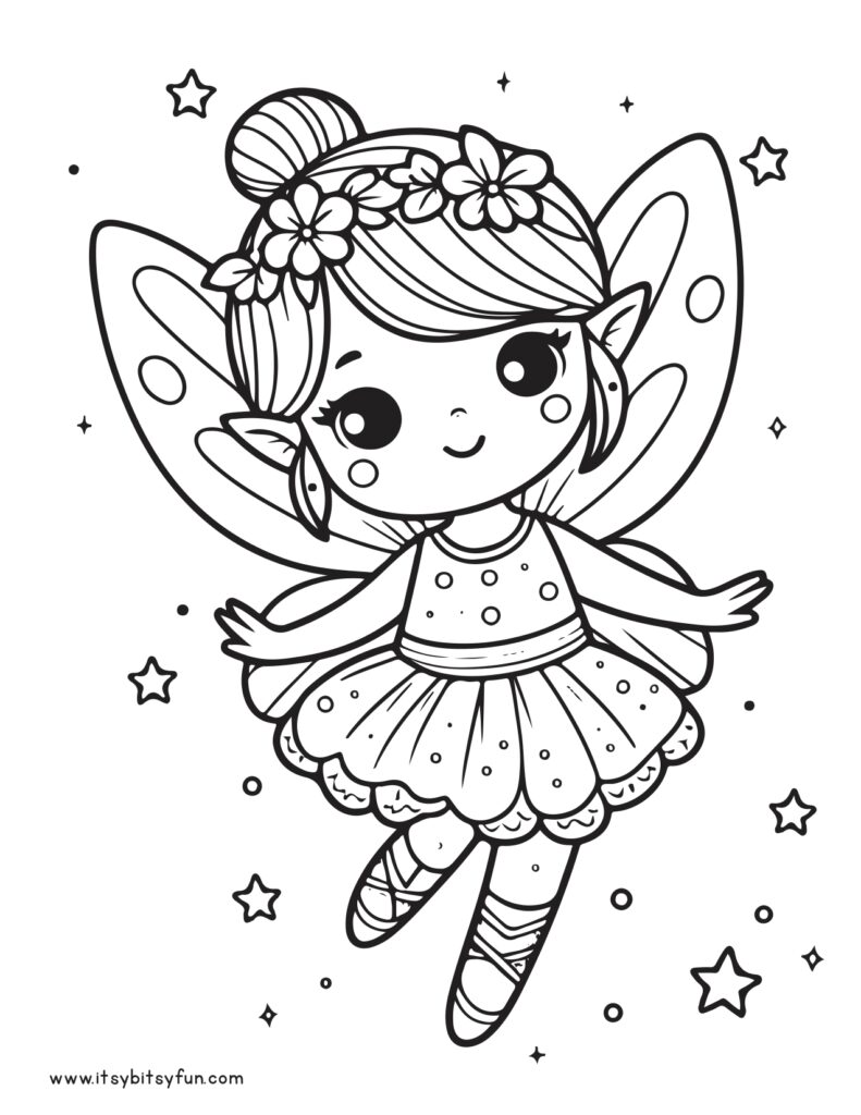 Fairies Coloring Pages Free Printable 64