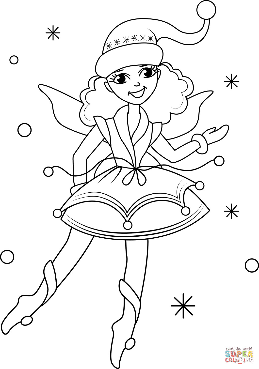 Fairies Coloring Pages Free Printable 65