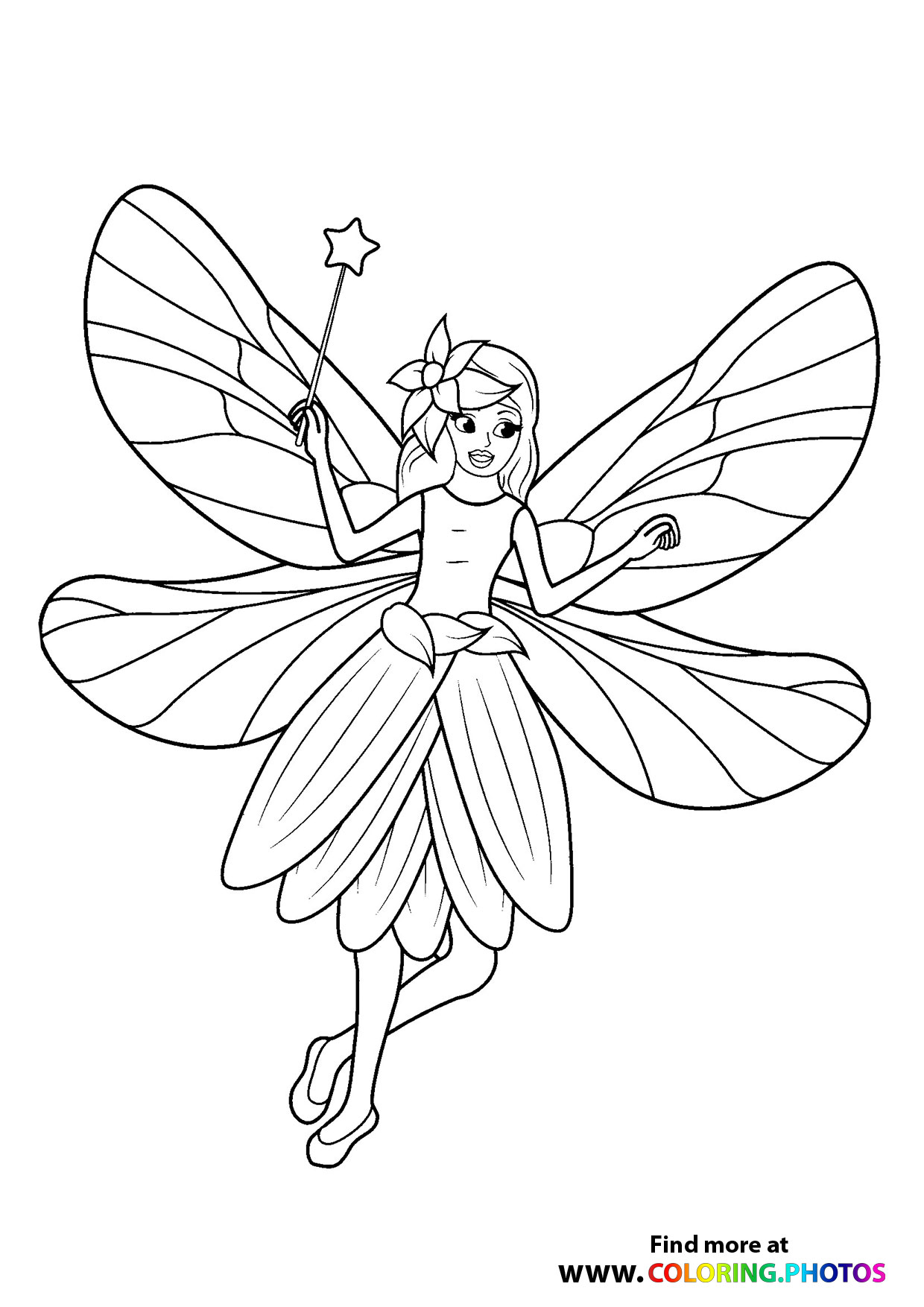 Fairies Coloring Pages Free Printable 68