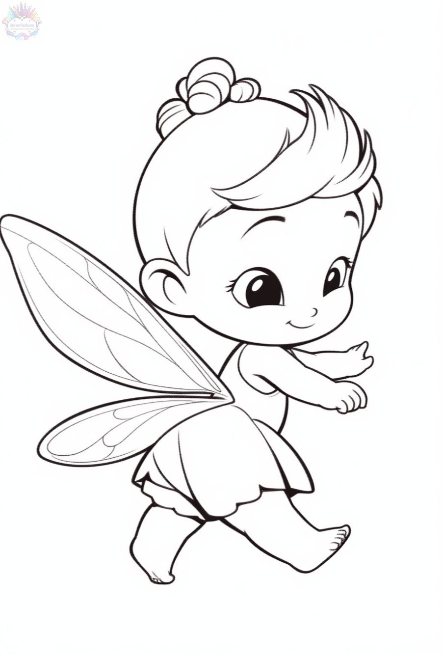 Fairies Coloring Pages Free Printable 70