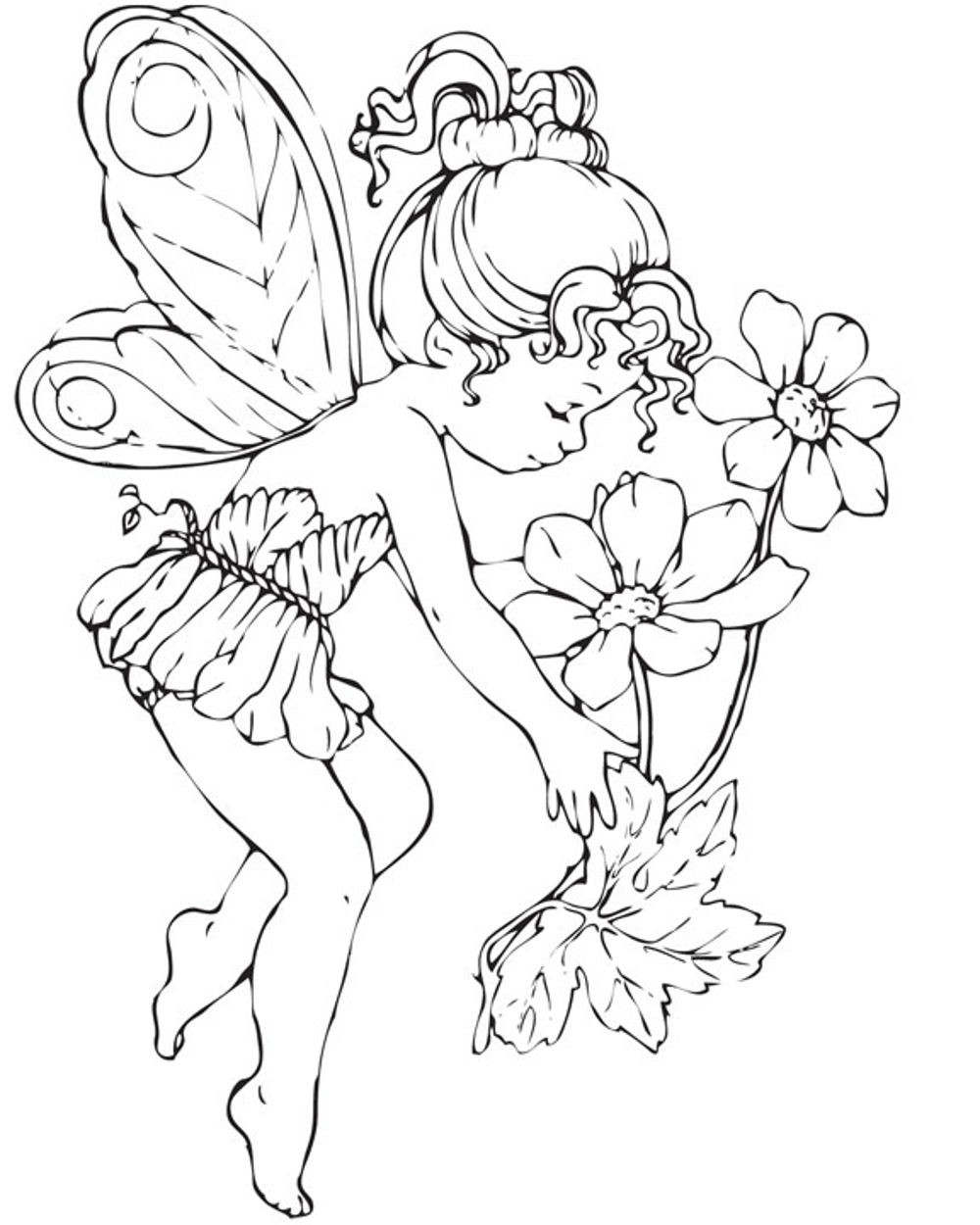 Fairies Coloring Pages Free Printable 71