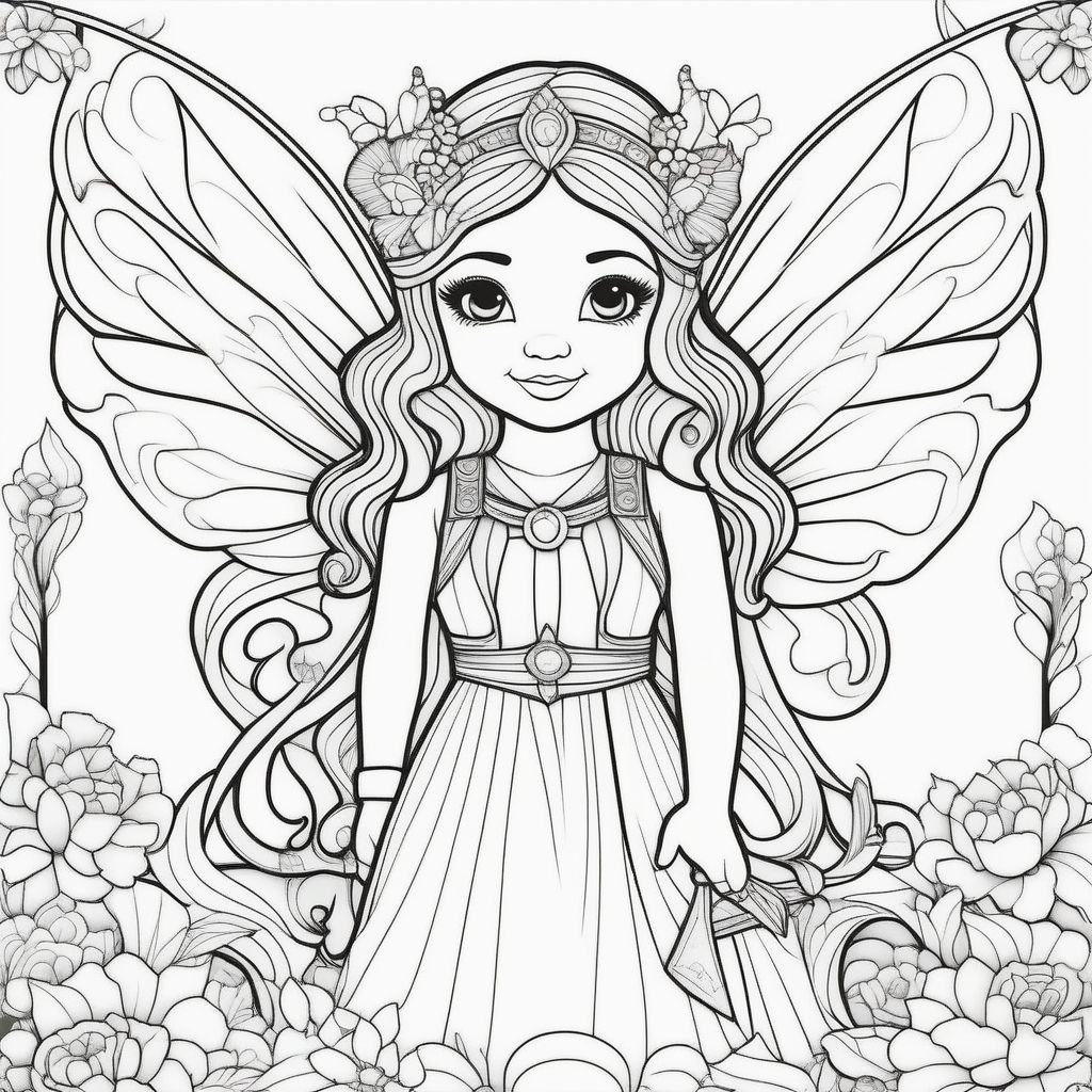 Fairies Coloring Pages Free Printable 76