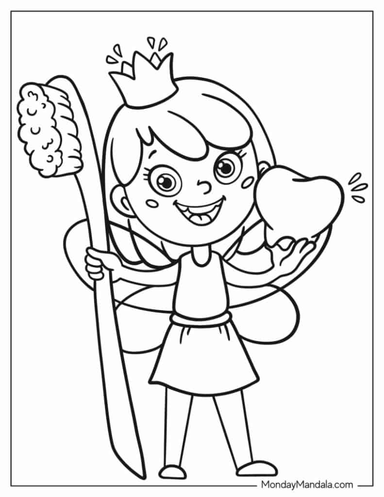 Fairies Coloring Pages Free Printable 80