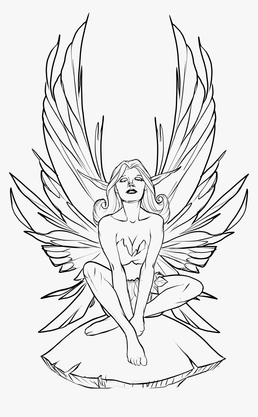 Fairies Coloring Pages Free Printable 82