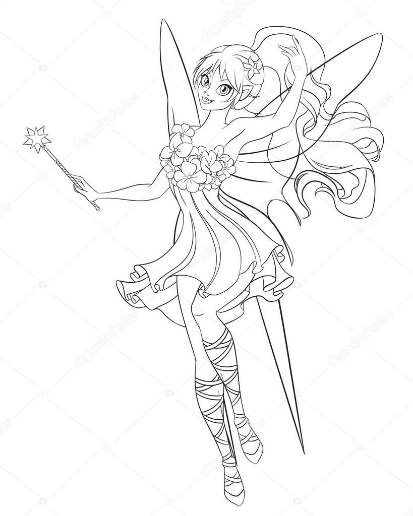 Fairies Coloring Pages Free Printable 83