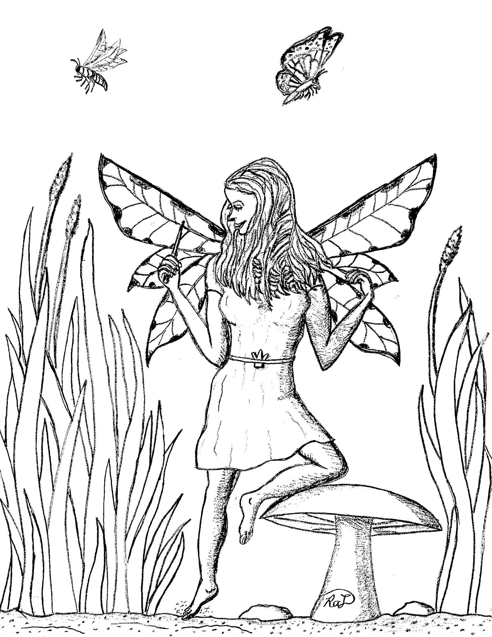 Fairies Coloring Pages Free Printable 85