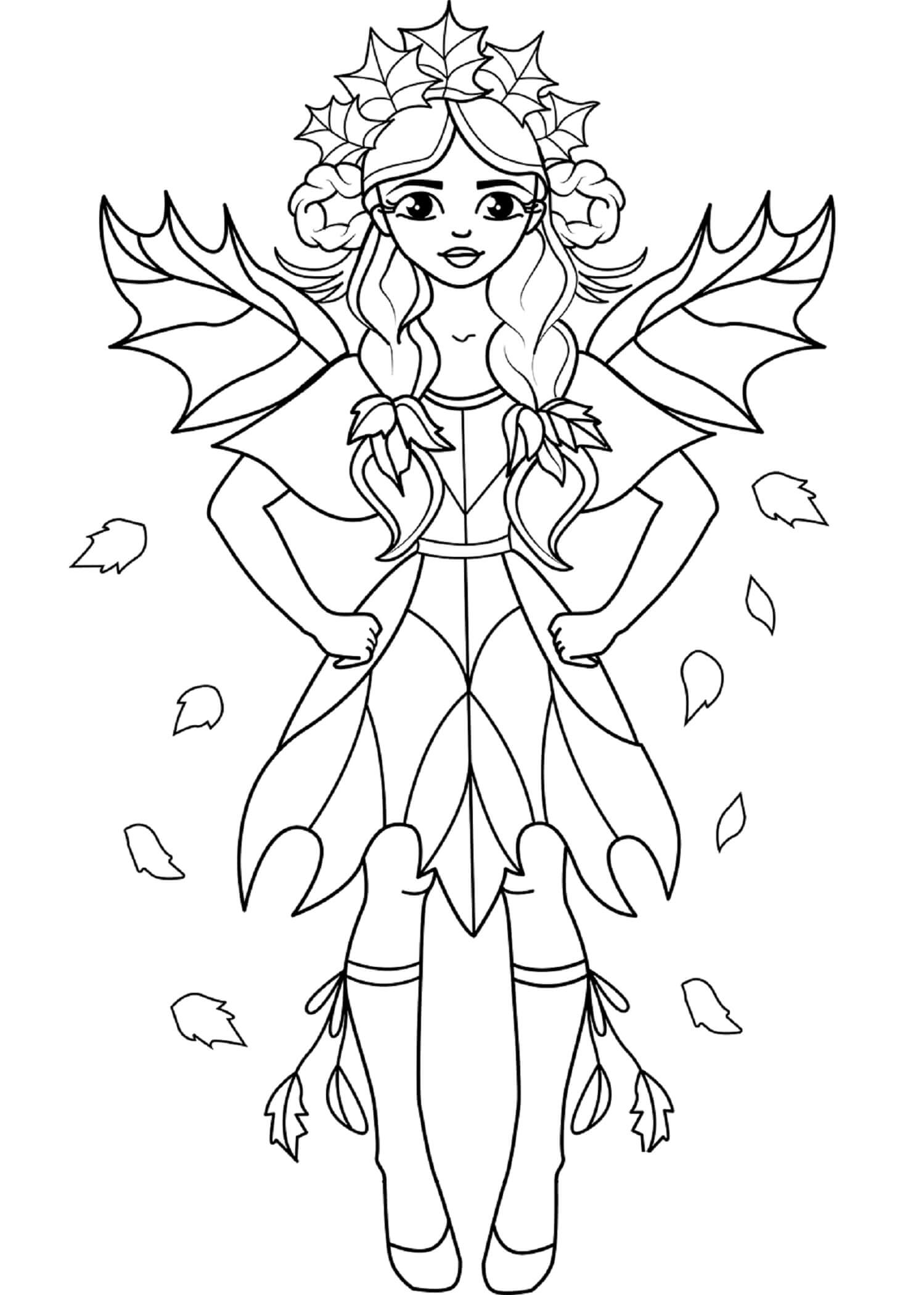 Fairies Coloring Pages Free Printable 87