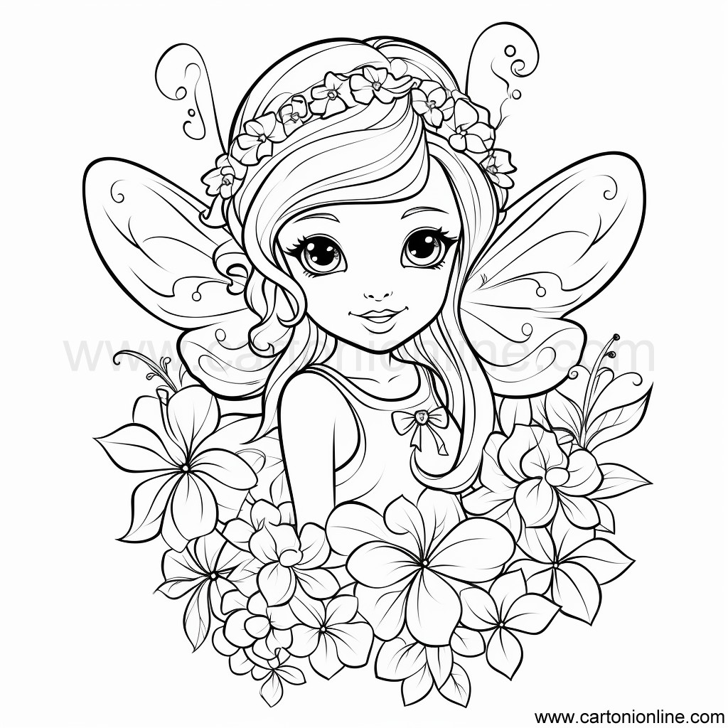 Fairies Coloring Pages Free Printable 9