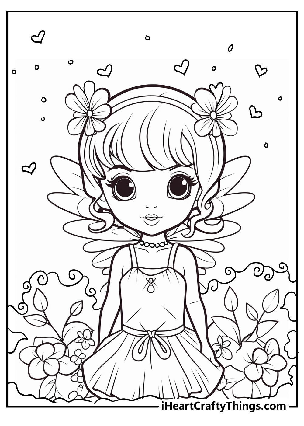 Fairies Coloring Pages Free Printable 90