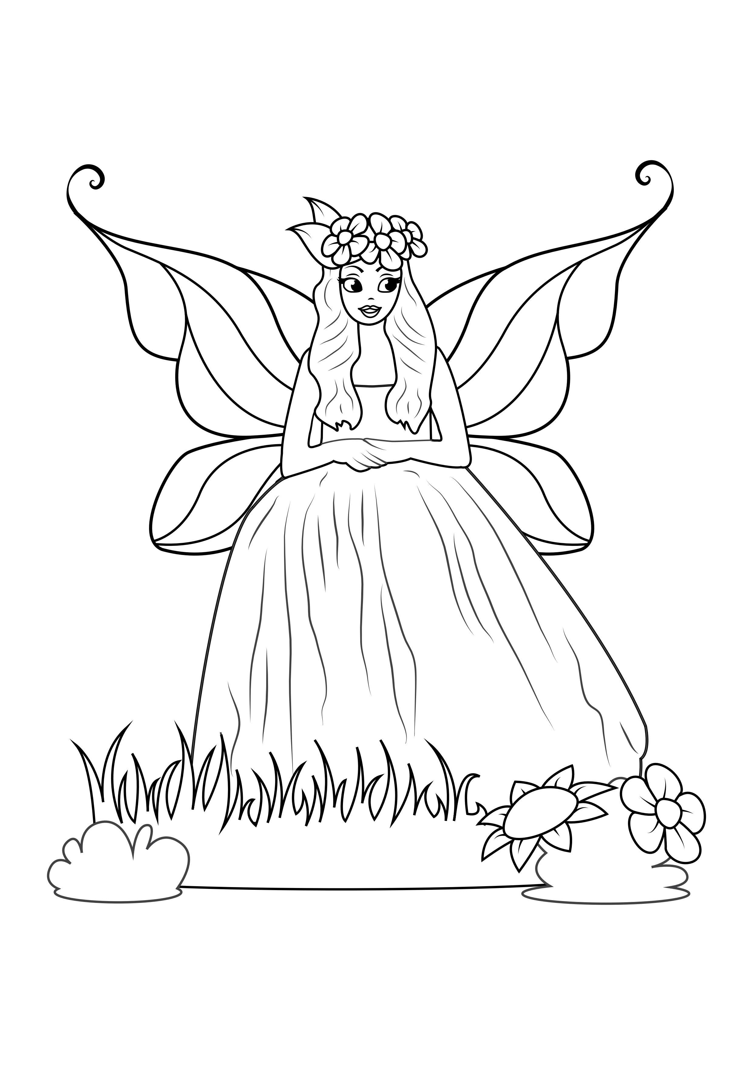 Fairies Coloring Pages Free Printable 92