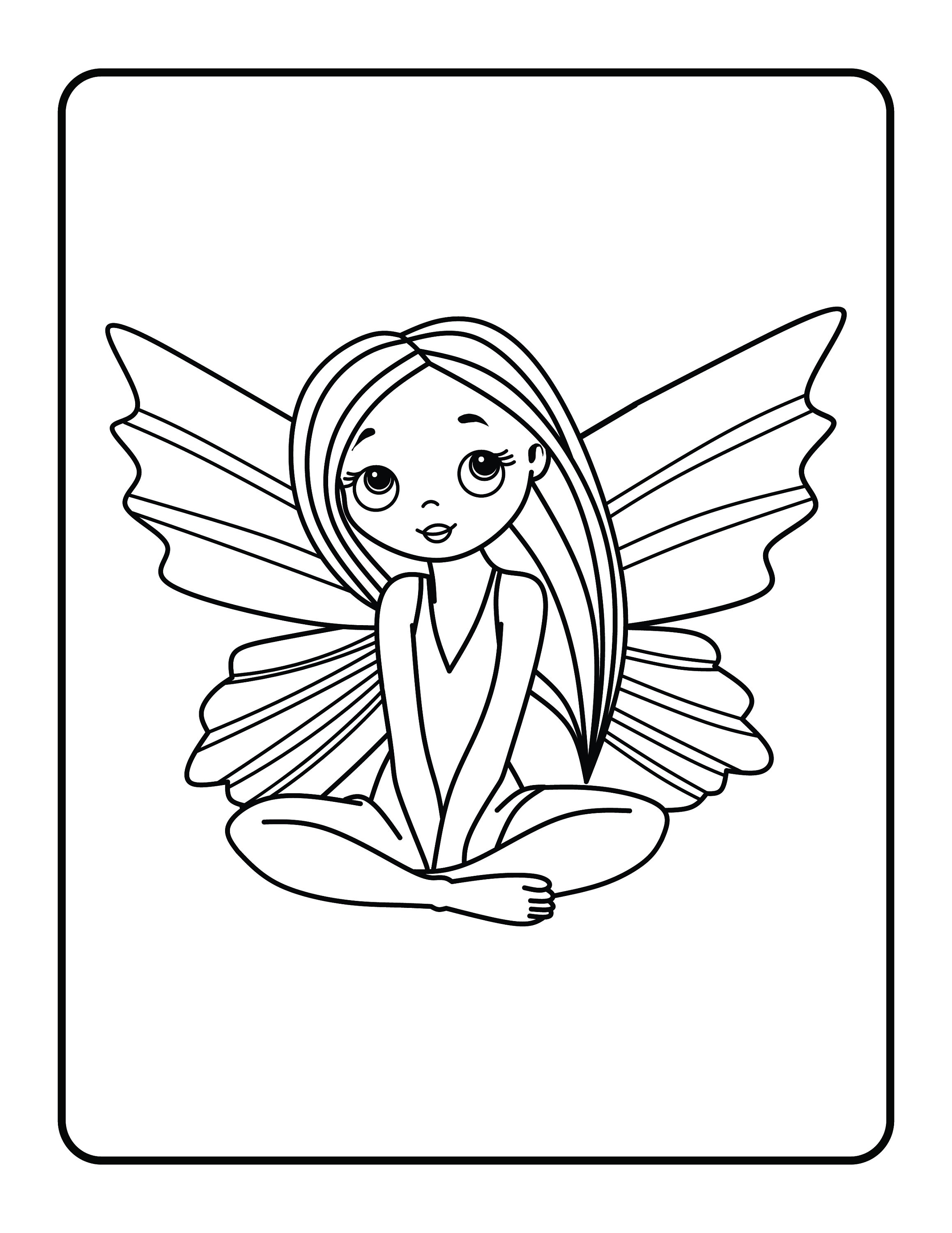 Fairies Coloring Pages Free Printable 95