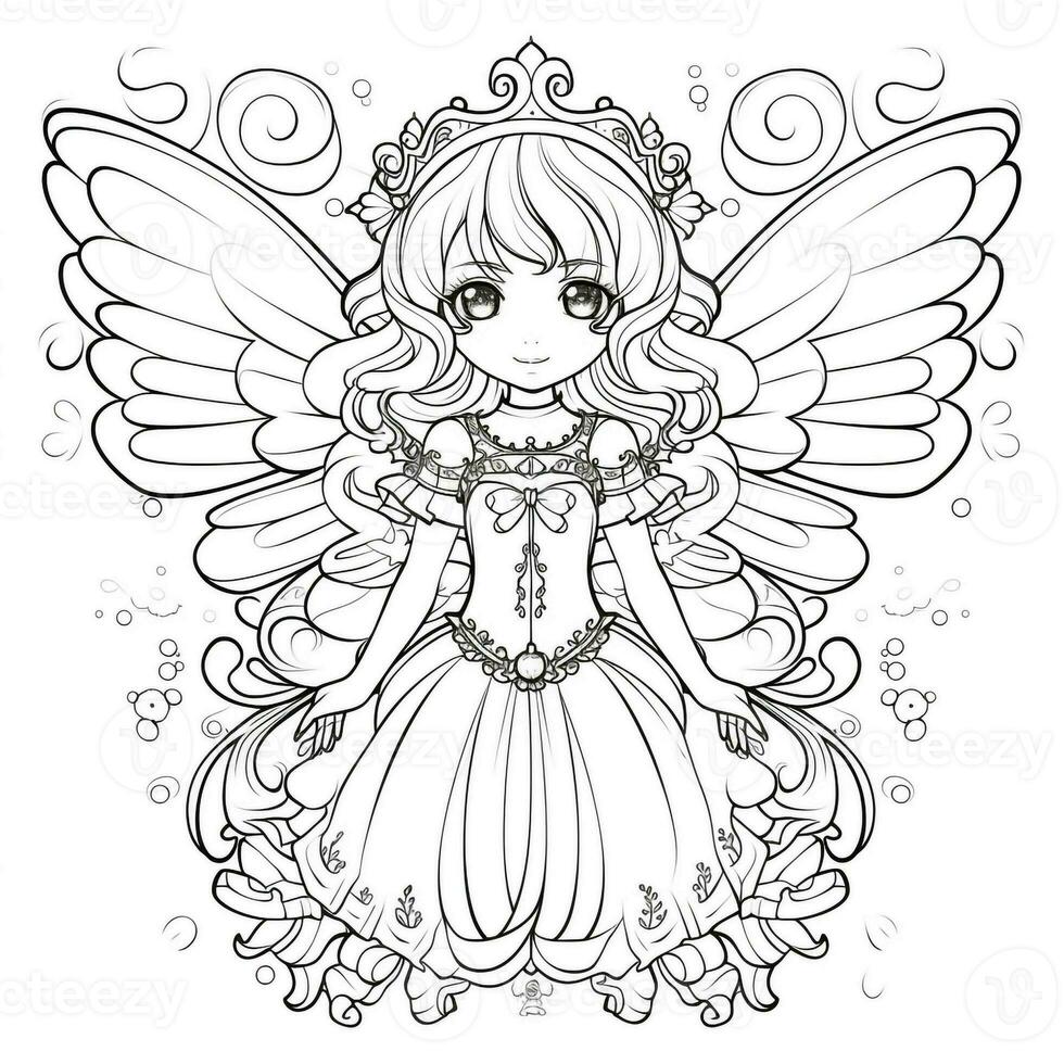 Fairies Coloring Pages Free Printable 96