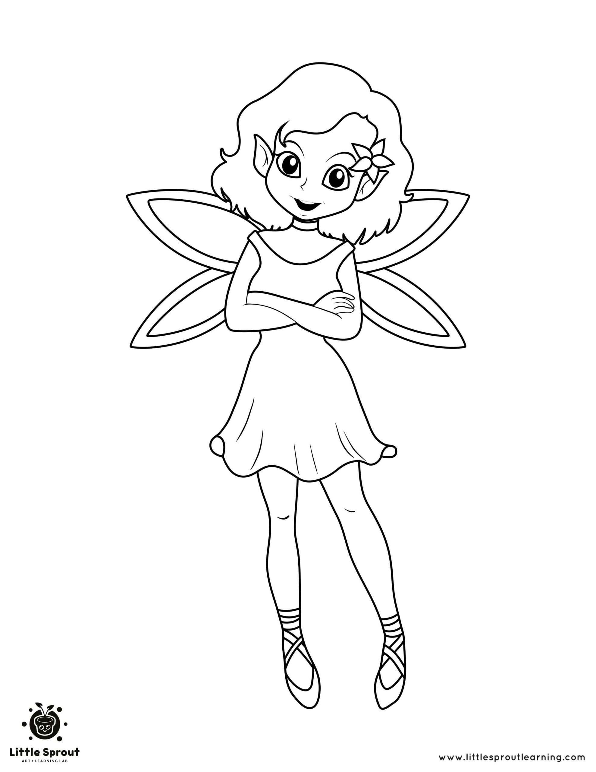 Fairies Coloring Pages Free Printable 99