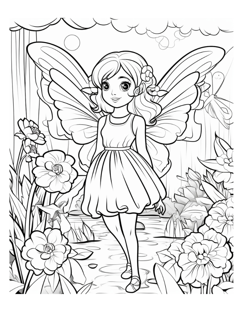 Fairy Coloring Pages: 190+ Fantasy Enchanting Pages to Spark Your Imagination 10