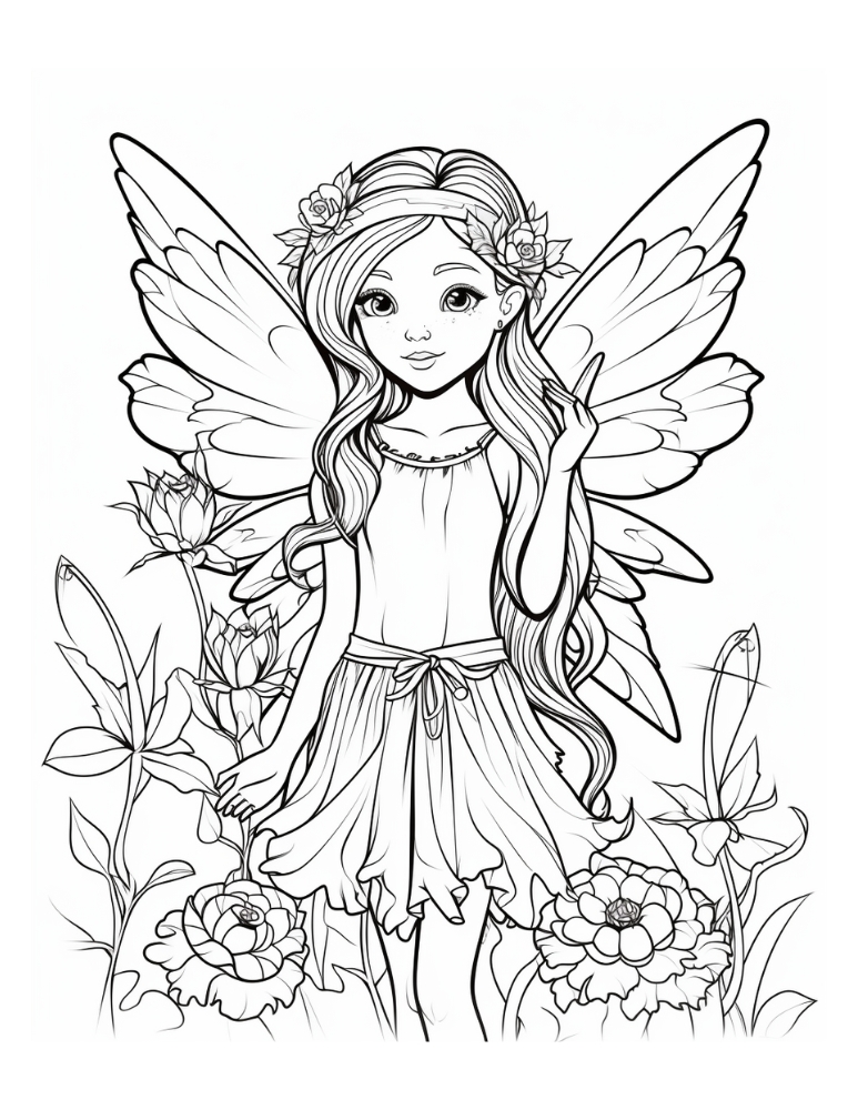 Fairy Coloring Pages: 190+ Fantasy Enchanting Pages to Spark Your Imagination 103