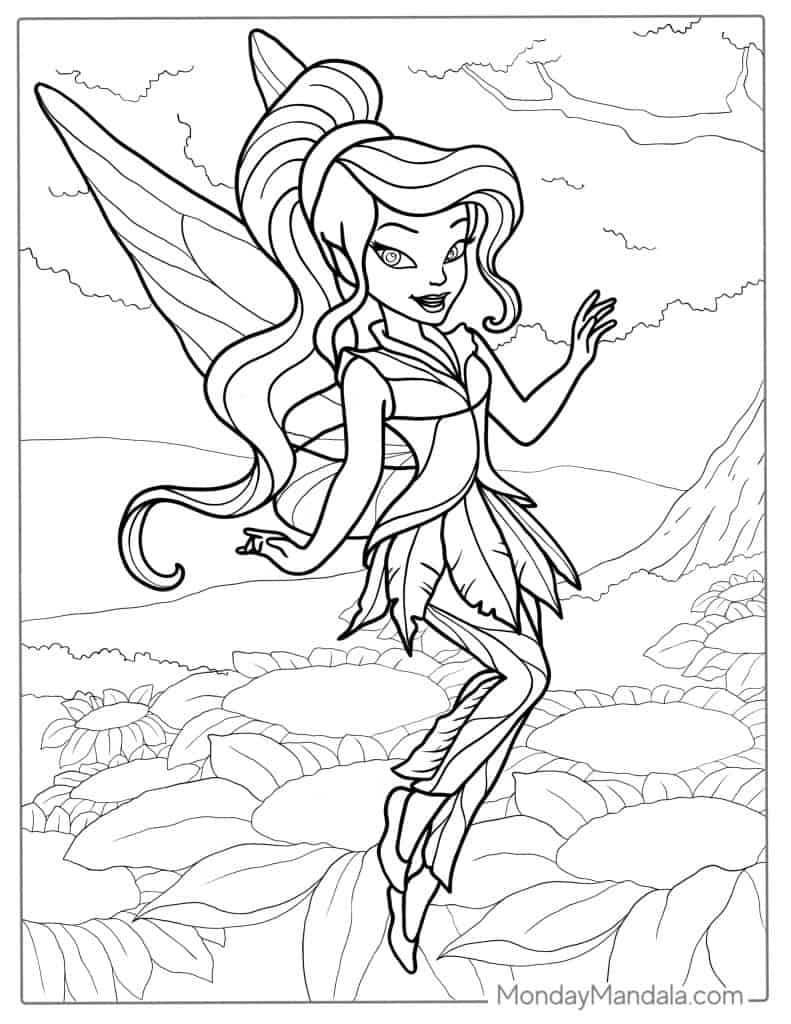 Fairy Coloring Pages: 190+ Fantasy Enchanting Pages to Spark Your Imagination 113