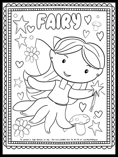 Fairy Coloring Pages: 190+ Fantasy Enchanting Pages to Spark Your Imagination 114